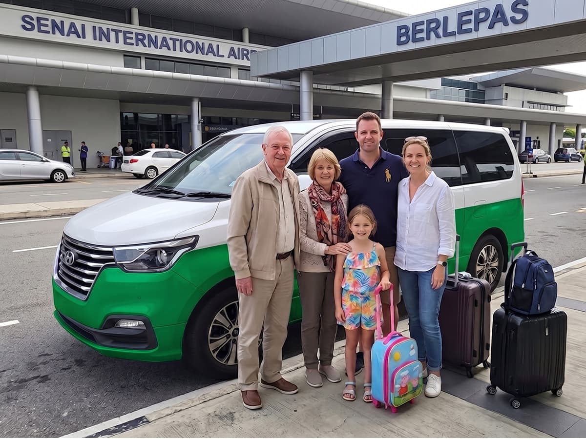 Senai Airport (JHB) airport van transfer with Anytime Journey