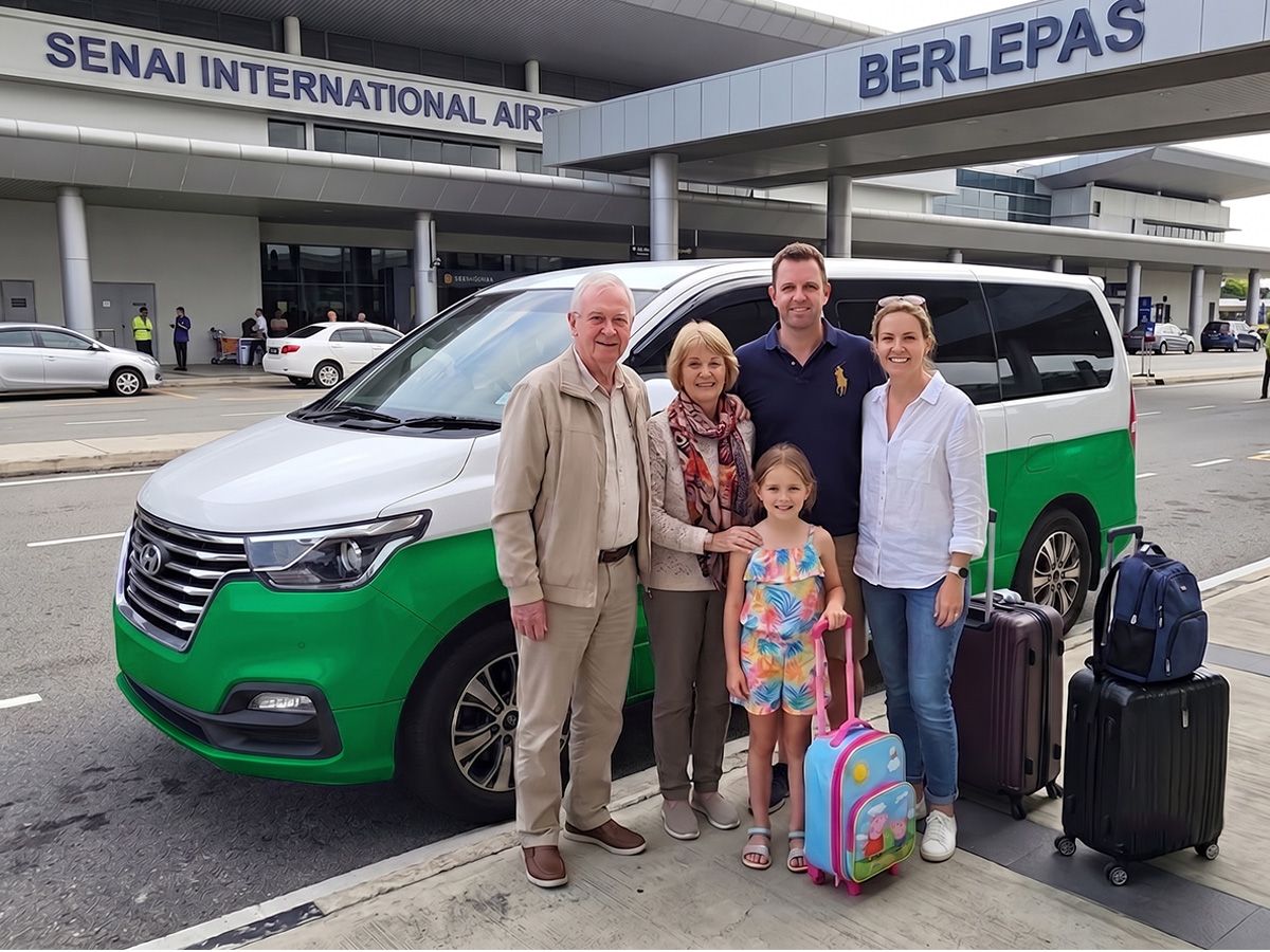 Senai Airport (JHB) airport van transfer with Anytime Journey